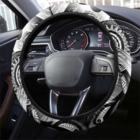 Aloha Black Tribal Honu Tattoo Steering Wheel Cover