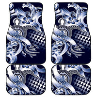 Aloha Blue Tribal Honu Tattoo Car Mats