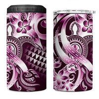 Aloha Pink Tribal Honu Tattoo 4 in 1 Can Cooler Tumbler