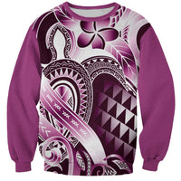 Aloha Pink Tribal Honu Tattoo Sweatshirt