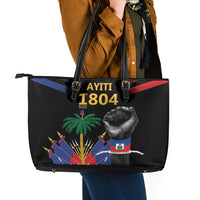 Haiti Independence Day Leather Tote Bag The First Black Republic Since 1804