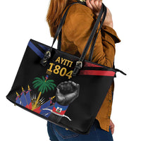 Haiti Independence Day Leather Tote Bag The First Black Republic Since 1804