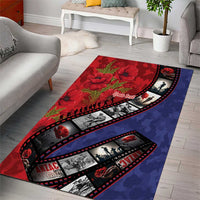 Personalised ANZAC Spirit 1915-2026 Filmstrip Tribute Area Rug Lest We Forget 25 April