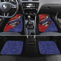 Personalised ANZAC Spirit 1915-2026 Filmstrip Tribute Car Mats Lest We Forget 25 April LT9 Set 4pcs Red - Polynesian Pride