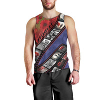 Personalised ANZAC Spirit 1915-2026 Filmstrip Tribute Men Tank Top Lest We Forget 25 April