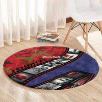 Personalised ANZAC Spirit 1915-2026 Filmstrip Tribute Round Carpet Lest We Forget 25 April