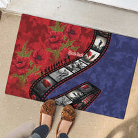Personalised ANZAC Spirit 1915-2026 Filmstrip Tribute Rubber Doormat Lest We Forget 25 April