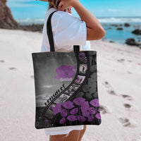 Personalised Remembering ANZAC Lest We Forget Tote Bag Vintage Film Frame Memorial Purple Poppy