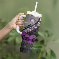 Personalised Remembering ANZAC Lest We Forget Tumbler With Handle Vintage Film Frame Memorial Purple Poppy