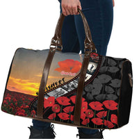 Personalised Remembering ANZAC Lest We Forget Travel Bag Vintage Film Frame Memorial Red Poppy