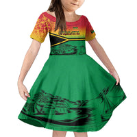 Hapi 44th Indipendens Dei Vanuatu Family Matching Tank Maxi Dress and Hawaiian Shirt Yumi 1980 with Vanuatuan Beach Landscape
