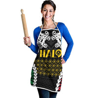 Halo Vanuatu Pride Apron Vanuatuan Sand Drawing Pattern - Polynesian Pride