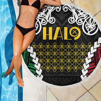 Halo Vanuatu Pride Beach Blanket Vanuatuan Sand Drawing Pattern