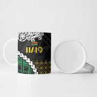 Halo Vanuatu Pride Ceramic Mug Vanuatuan Sand Drawing Pattern - Polynesian Pride