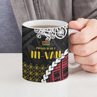 Halo Vanuatu Pride Ceramic Mug Vanuatuan Sand Drawing Pattern - Polynesian Pride