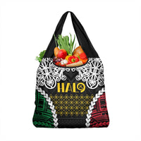 Halo Vanuatu Pride Grocery Bag Vanuatuan Sand Drawing Pattern