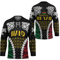 Halo Vanuatu Pride Hockey Jersey Vanuatuan Sand Drawing Pattern - Polynesian Pride
