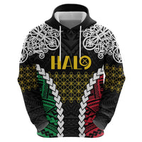 Halo Vanuatu Pride Hoodie Vanuatuan Sand Drawing Pattern