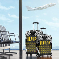 Halo Vanuatu Pride Luggage Cover Vanuatuan Sand Drawing Pattern