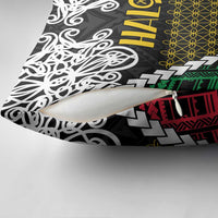 Halo Vanuatu Pride Pillow Cover Vanuatuan Sand Drawing Pattern - Polynesian Pride