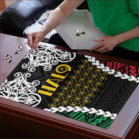 Halo Vanuatu Pride Puzzle Vanuatuan Sand Drawing Pattern - Polynesian Pride