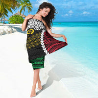 Halo Vanuatu Pride Sarong Vanuatuan Sand Drawing Pattern LT9 - Polynesian Pride