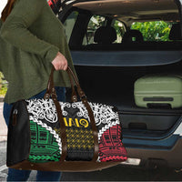 Halo Vanuatu Pride Travel Bag Vanuatuan Sand Drawing Pattern - Polynesian Pride