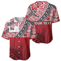 Malo e lelei Tonga Baseball Jersey Ngatu Tokelau Feletoa Fata Traditional Polynesian Pattern
