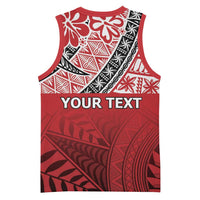 Malo e lelei Tonga Basketball Jersey Ngatu Tokelau Feletoa Fata Traditional Polynesian Pattern - Polynesian Pride