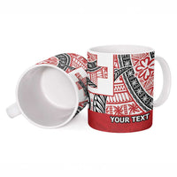 Malo e lelei Tonga Ceramic Mug Ngatu Tokelau Feletoa Fata Traditional Polynesian Pattern LT9 - Polynesian Pride