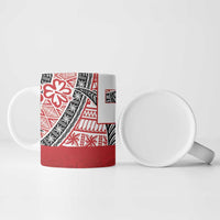Malo e lelei Tonga Ceramic Mug Ngatu Tokelau Feletoa Fata Traditional Polynesian Pattern LT9 - Polynesian Pride