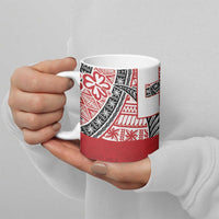 Malo e lelei Tonga Ceramic Mug Ngatu Tokelau Feletoa Fata Traditional Polynesian Pattern LT9 - Polynesian Pride