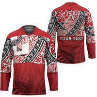 Malo e lelei Tonga Hockey Jersey Ngatu Tokelau Feletoa Fata Traditional Polynesian Pattern LT9 - Polynesian Pride