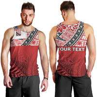 Malo e lelei Tonga Men Tank Top Ngatu Tokelau Feletoa Fata Traditional Polynesian Pattern
