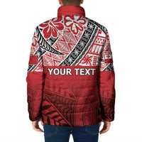 Malo e lelei Tonga Padded Jacket Ngatu Tokelau Feletoa Fata Traditional Polynesian Pattern - Polynesian Pride