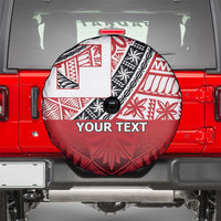 Malo e lelei Tonga Spare Tire Cover Ngatu Tokelau Feletoa Fata Traditional Polynesian Pattern