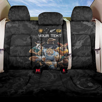 Custom Rugby Southern Hemisphere Back Car Seat Cover Argentina AUNZ South Africa Mascot Black - Polynesian Pride