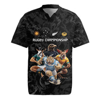 Custom Rugby Southern Hemisphere Rugby Jersey Argentina AUNZ South Africa Mascot Black - Polynesian Pride