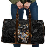 Custom Rugby Southern Hemisphere Travel Bag Argentina AUNZ South Africa Mascot Black - Polynesian Pride