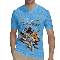 Custom Rugby Southern Hemisphere Rugby Jersey Argentina AUNZ South Africa Mascot Blue - Polynesian Pride