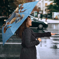 Custom Rugby Southern Hemisphere Umbrella Argentina AUNZ South Africa Mascot Blue LT9 - Polynesian Pride