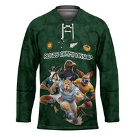 Custom Rugby Southern Hemisphere Hockey Jersey Argentina AUNZ South Africa Mascot Green - Polynesian Pride