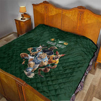 Custom Rugby Southern Hemisphere Quilt Argentina AUNZ South Africa Mascot Green LT9 - Polynesian Pride