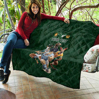 Custom Rugby Southern Hemisphere Quilt Argentina AUNZ South Africa Mascot Green LT9 - Polynesian Pride