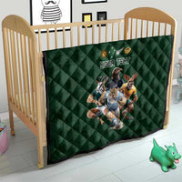 Custom Rugby Southern Hemisphere Quilt Argentina AUNZ South Africa Mascot Green LT9 - Polynesian Pride