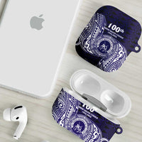 Tonga Queen Salote College 100th Years AirPods Case Est 1926 Tongan Ngatu Tapa LT9 - Polynesian Pride