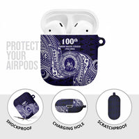 Tonga Queen Salote College 100th Years AirPods Case Est 1926 Tongan Ngatu Tapa LT9 - Polynesian Pride