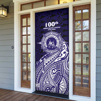 Tonga Queen Salote College 100th Years Door Cover Est 1926 Tongan Ngatu Tapa - Polynesian Pride