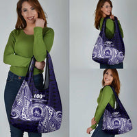 Tonga Queen Salote College 100th Years Grocery Bag Est 1926 Tongan Ngatu Tapa LT9 - Polynesian Pride