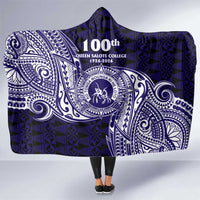 Tonga Queen Salote College 100th Years Hooded Blanket Est 1926 Tongan Ngatu Tapa - Polynesian Pride